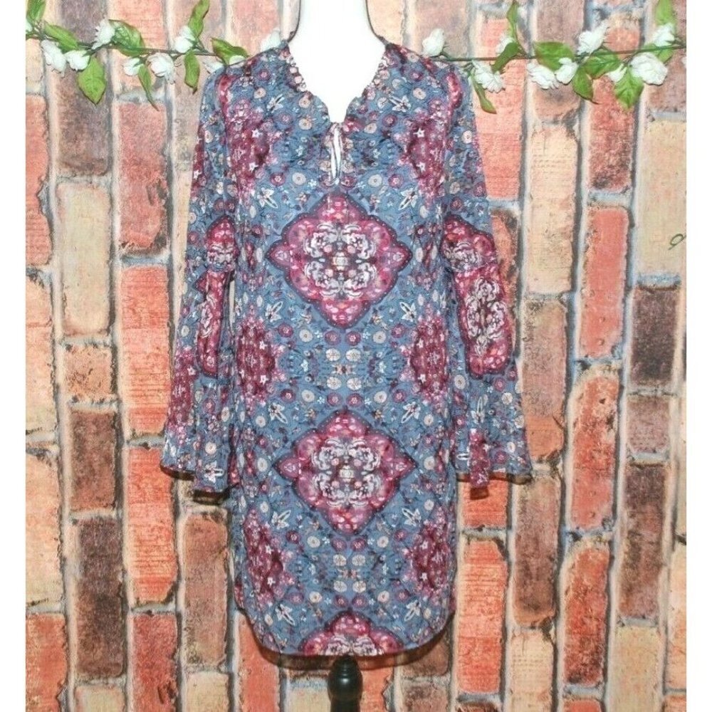 White House Black Market Ladies Blue Dress Size S